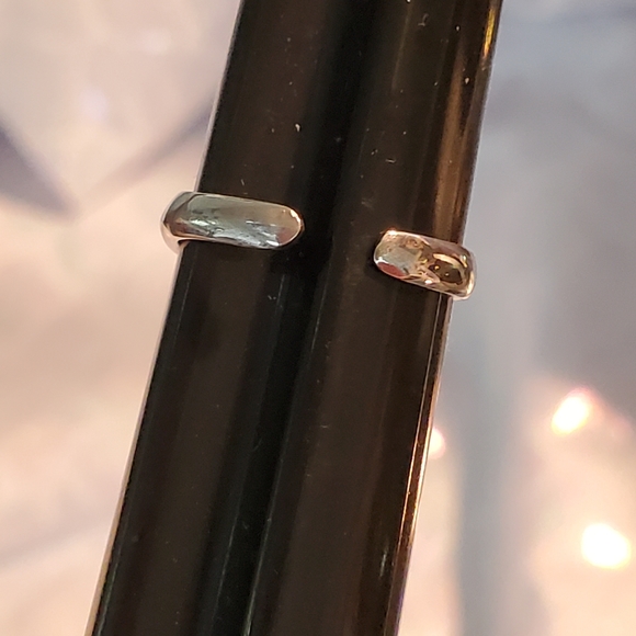 925 Silver Dolphin and Fidget Adjustable Toe Rings or Midi Rings Vintage… - Picture 7 of 14